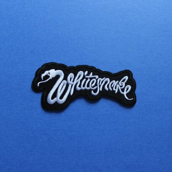 🎸 Whitesnake Iron-On Patch – Black / White (4.8” x 2.5”) - Picture 2 of 7